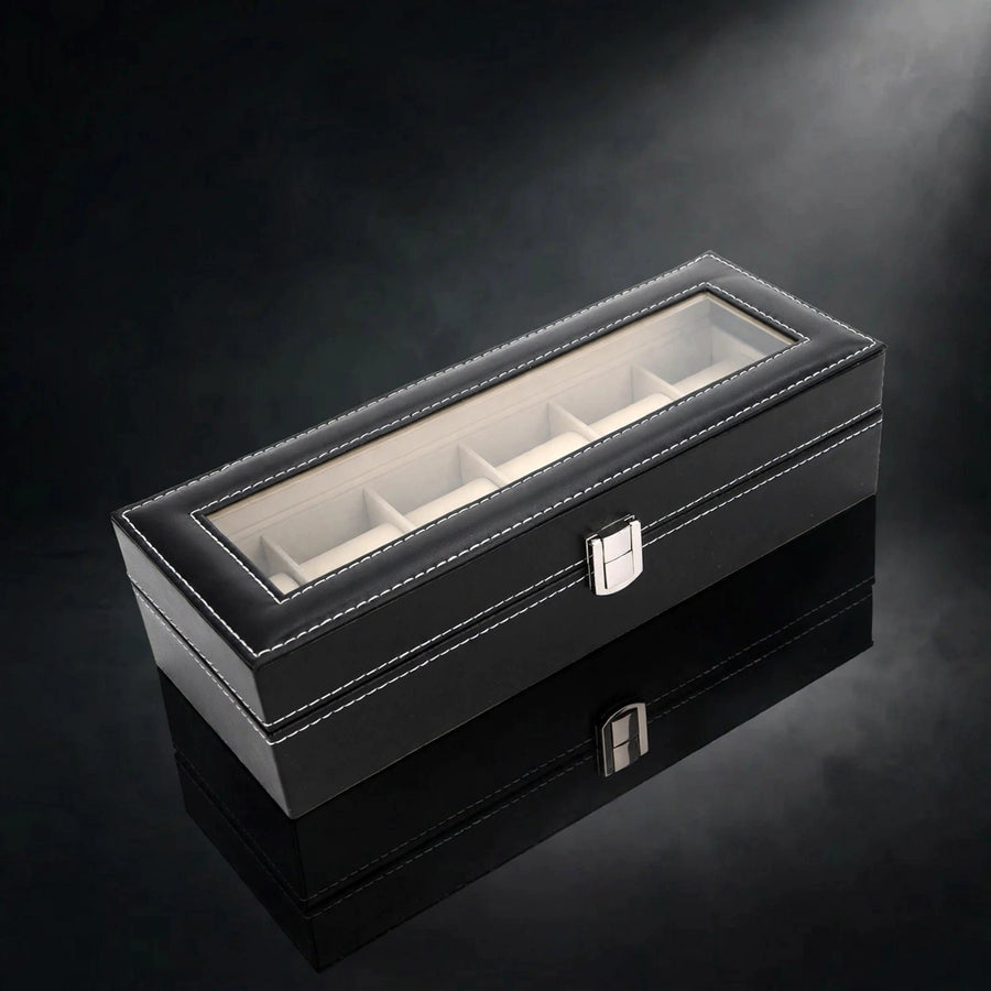 Leather-Look Watch Organizer, cover view