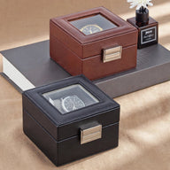 Glass-Lid Watch Display Box, alternate view