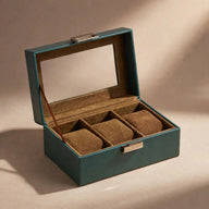 Glass-Lid Watch Display Box, alternate view