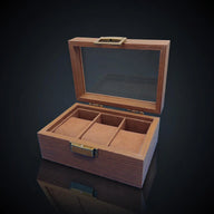 Walnut-Tone Watch Box, alternate view
