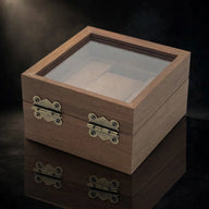 Vintage Black Walnut Watch Box, alternate view