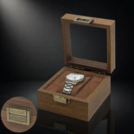 Vintage Black Walnut Watch Box, alternate view